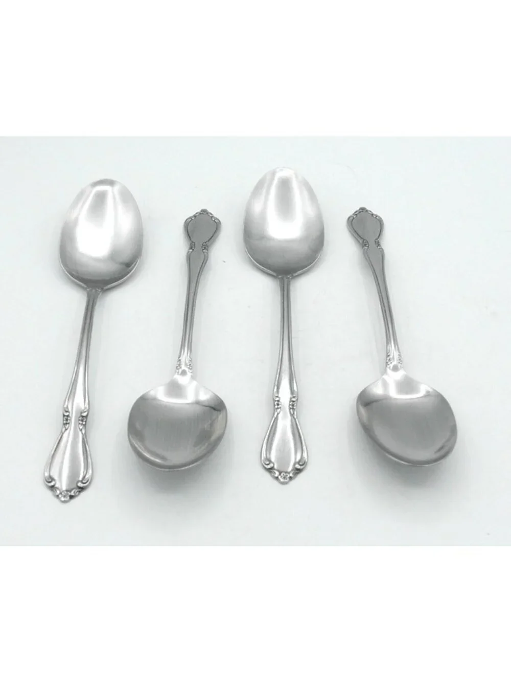 Chateau Stainless (glossy) Oneida 8-1/2 Inch Casserole Spoons Set of 4: OHSCHAT